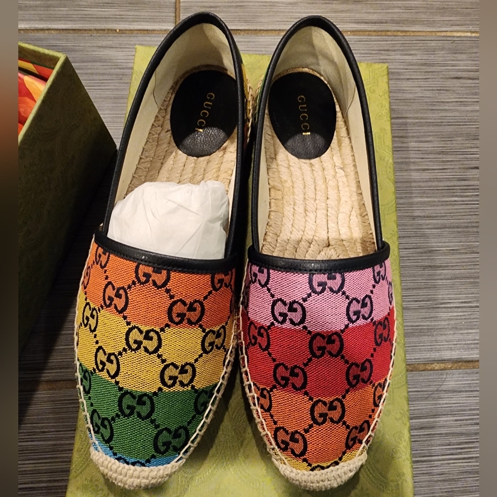 NWT Multicolored Gucci Espadrills